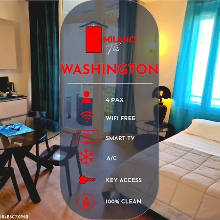 Apartman Milanoflats - Elegante Washington - M4 1min Milánó