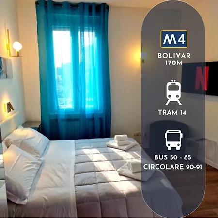 M4 Center - Design Washington - Self Check In - Wifi - Balcony - Ac - Milanoflats Μιλάνο