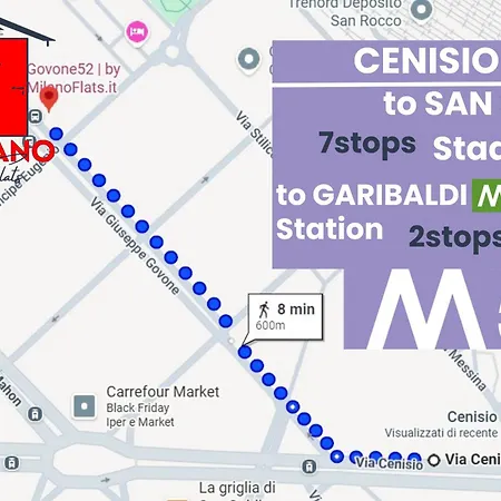 Διαμέρισμα Comfort Cenisio - M5 - Fiera Mico - Milanoflats *