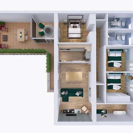 The Rent - Spacious Three-bedroom In The Heart Of