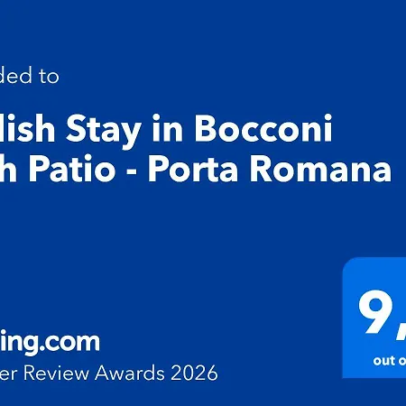 Lejlighed Stylish In Bocconi With Patio - Porta Romana