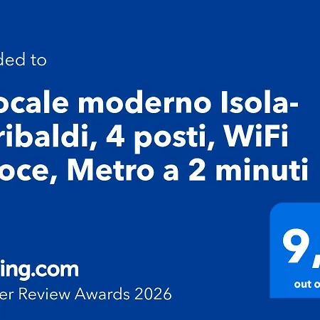 Bilocale Moderno Isola-garibaldi, 4 Posti, Wifi Veloce, Metro A 2 Minuti * Milano
