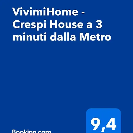 Appartamento Vivimihome - Crespi House A 3 Minuti Dalla Metro