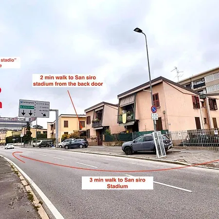 Exclusive & Cosy 3-bedroom By San Siro Stadium & Metro بيت ضيافة