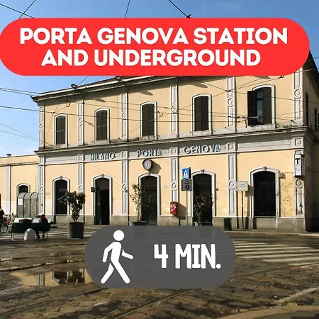 4 Min From Porta Genova Station With Whirlpool *