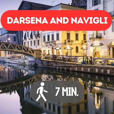 4 Min From Porta Genova Station With Whirlpool * Milán