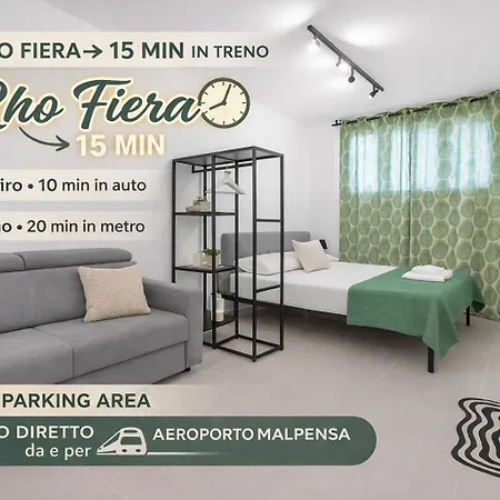 12 -near Train Station -15 Min Rho Fiera-duomo-malpensa 게스트하우스
