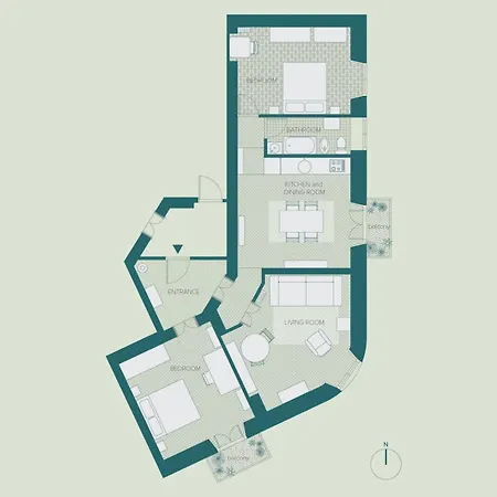Chic Design 80 Sqm - Sleeps 6 - Metro 2 Min 밀라노