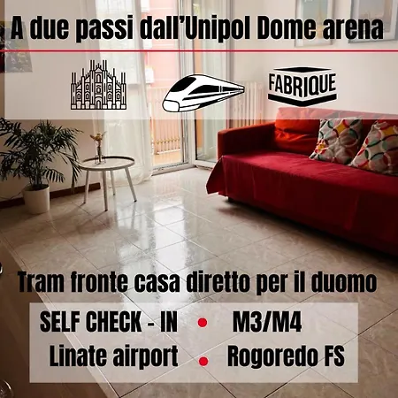 Casacarmela 7min Linate 4min Unipol Arena-near Station & Fast Wifi-tram Diretto Per Il Duomo Apartment *