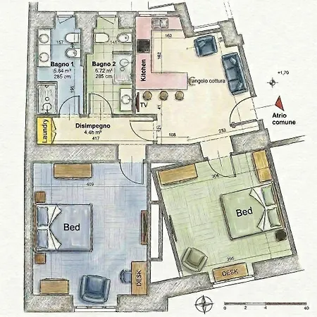 Lejlighed Mandorlo In Fiore - Boutique In The Heart Of Iconic *