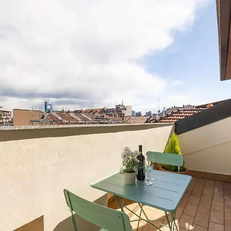 Elegant Attic Loft W Privateterrace Ac & Fast Wifi * Milão