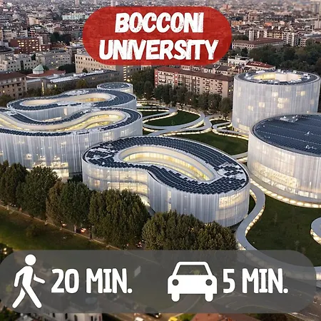 Apartament 5' From Bocconi With 2 Bedr And 2 Bathr Mediolan