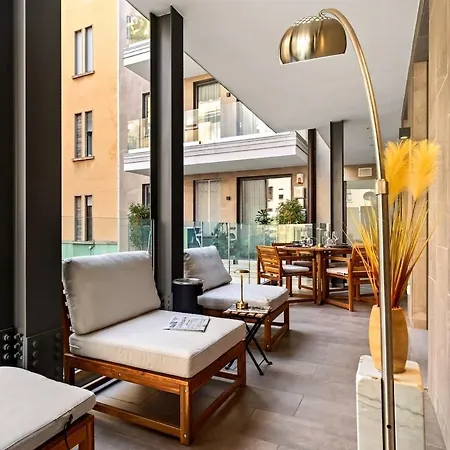 Luxury Station - Terrace&gym&parking Apartament Mediolan