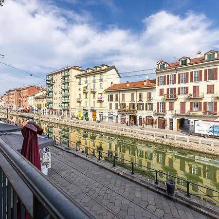 Balcone Sul Naviglio Grande - Darsena - Tortona Design District - Metro M2 Apartament