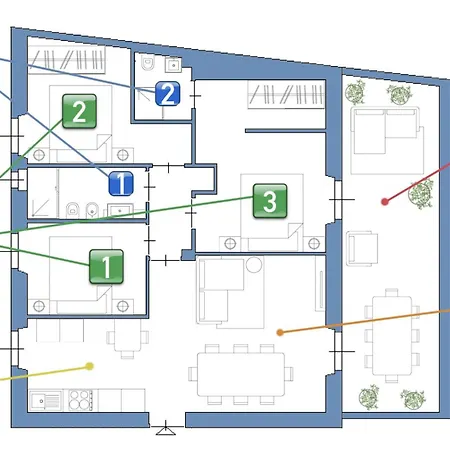 Stayeasy Concordia - Skyline Penthouse, Downtown * Mediolan