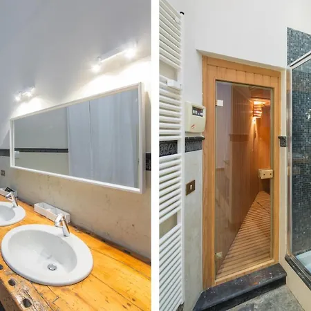 Loft In Navigli District With Jacuzzi & Sauna - Papiniano Apartmán