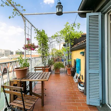 Appartamento Mansarda Sui Navigli Con Terrazza