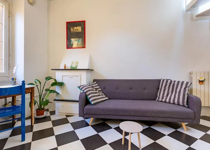 아파트 Porta Ticinese Colorful Apartment! 밀라노