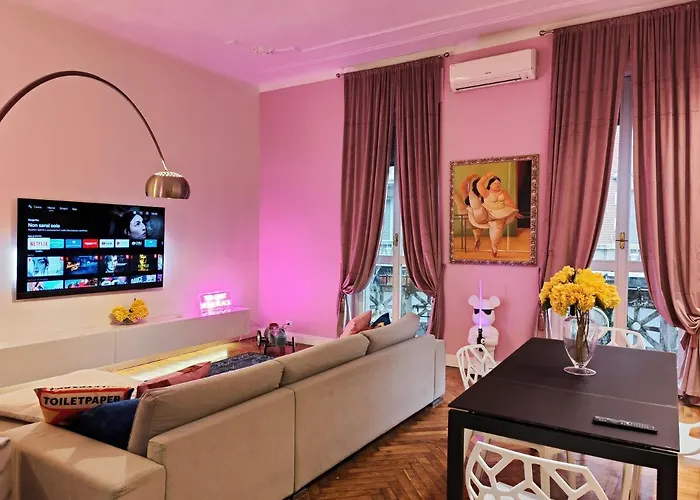 شقة Designed Pop 2 Bedrooms, 2 Baths In Center - Wifi, Ac, Steps From Subway M1 And M2, Station And Airport Connected *
