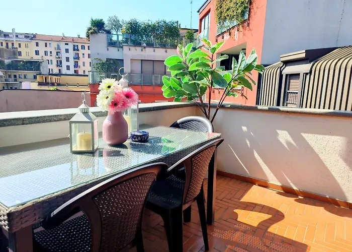 Apartament With Exclusive Terrace In Downtown With Ac,wifi,subway M1 M2 In Shopping Area Mediolan