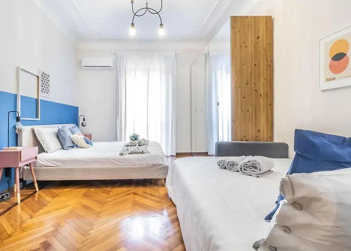 Apartmán Center Elegant Flat 4-pax - Metro M1 - Fast Wifi - Ac & Balcony Milán