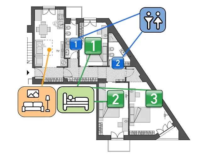 Stayeasy Cavalcanti - 3 Bedrooms, 2 Baths - Station * ミラノ