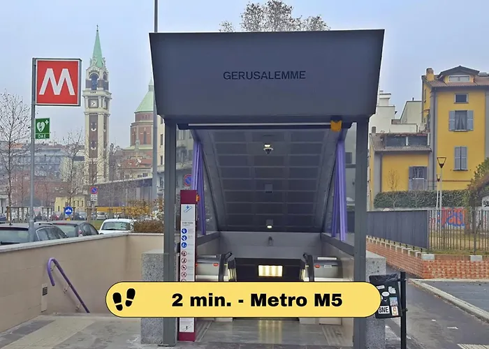 Lägenhet 2 Bedroom - Buzzi Hospital, Sempione, Mico, 100mt Metrom5