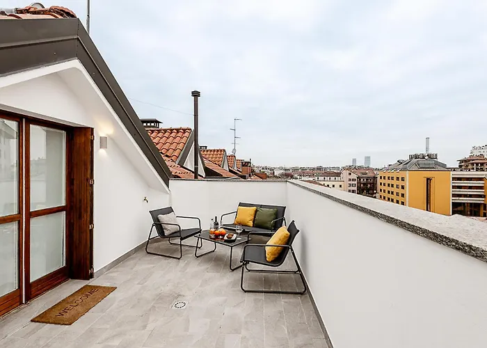 Stayeasy Argelati40 - Penthouse With 2 Bedrooms, 2 Bathrooms And Terrace - Navigli Apartament