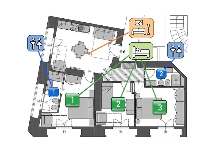 Stayeasy Filzi11 - 3 Bedrooms, 2 Baths - Station 米兰