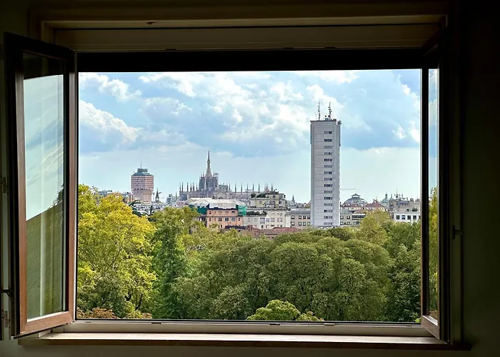 Apartmán Trilocale Vintage Vicino A Con Vista Panoramica Sul Duomo Milán