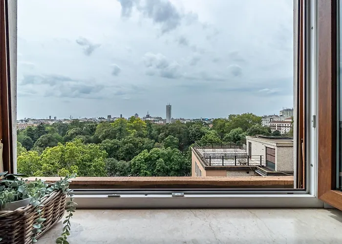 Apartmán Trilocale Vintage Vicino A Con Vista Panoramica Sul Duomo Milán