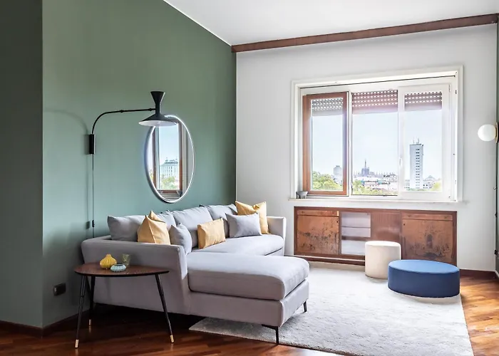 Apartmán Trilocale Vintage Vicino A Con Vista Panoramica Sul Duomo Milán