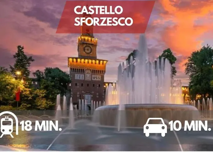 公寓 500 M From Corso Sempione, Close To Metro M5 米兰