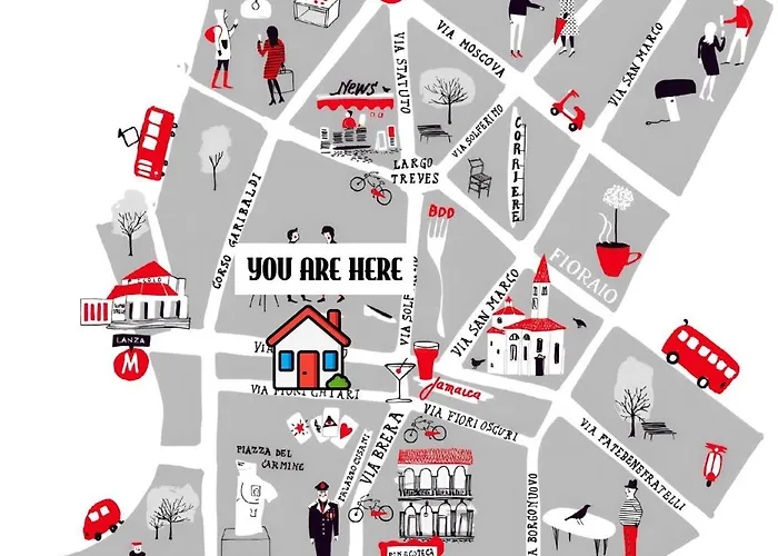 Apartmán Brera Vip Spotlight - Brera - Duomo - Castello Sforzesco - Lanza Metro M2 Milán