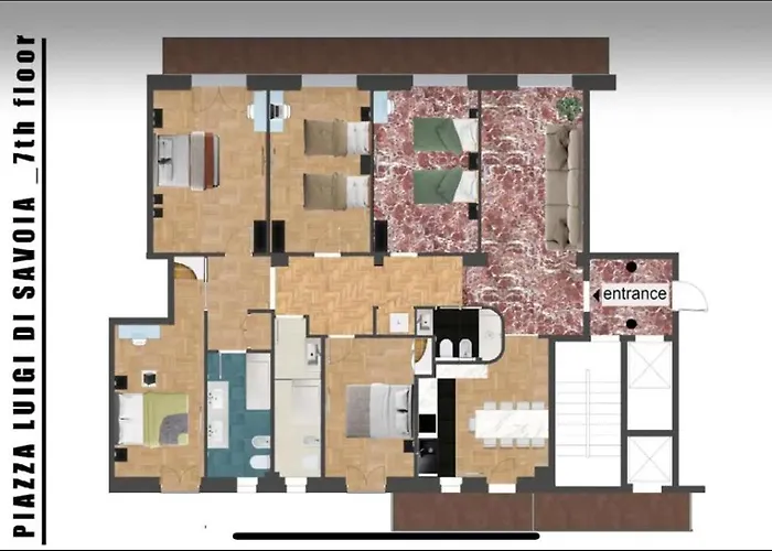 아파트 Private Luxury 5 Bedroom - Station