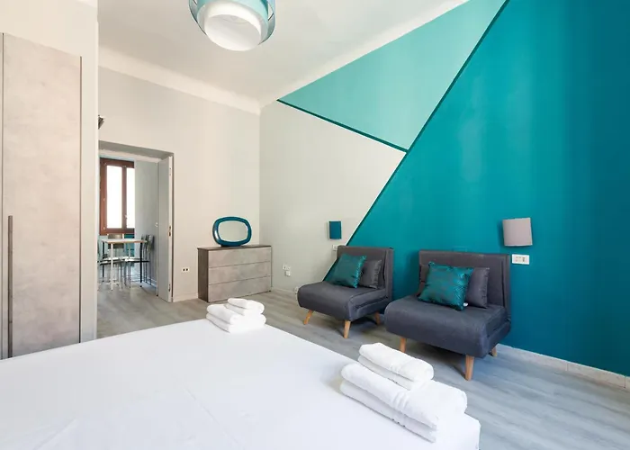 Guesthost - Turquoise Mini Flat Near Fs Appartement Milaan