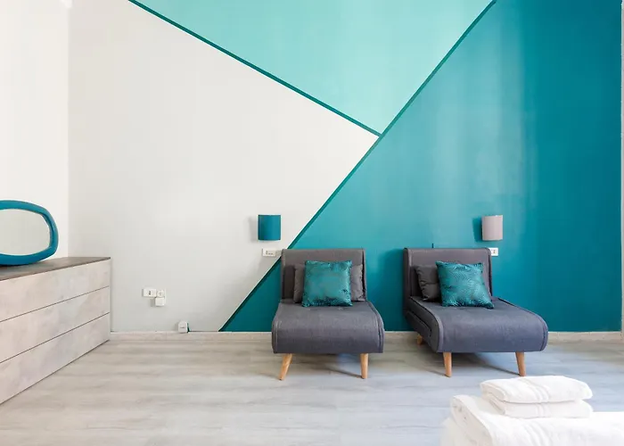 Guesthost - Turquoise Mini Flat Near Fs Appartement
