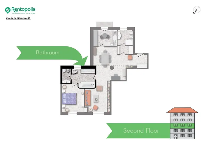 アパート Homycare Stylish With Jacuzzi & Balcony Steps From Duomo ミラノ