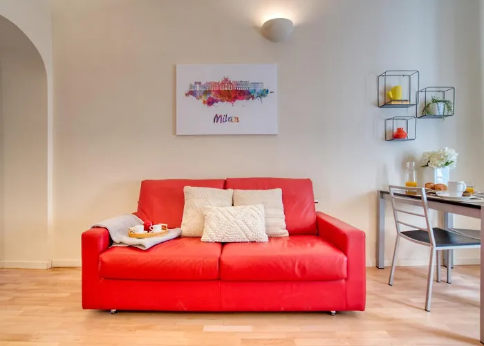 Apartmán Guesthost - Deangeli Nest Romantico Bilocale Di Design In Zona De Angeli, Rinnovato E Accessoriato Milán