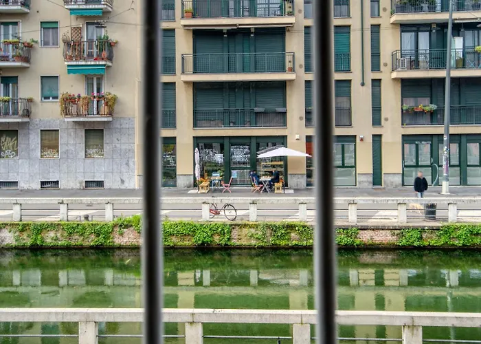 Italianflat - Navigli Sweet Veranda Lägenhet *