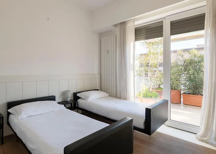 Design With Terrace, Modern And Stylish, 3 Bedrooms, 6 Guests Apartmán Milán
