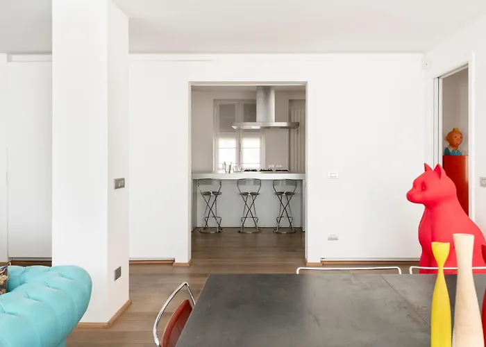 Apartman Design With Terrace, Modern And Stylish, 3 Bedrooms, 6 Guests Milánó