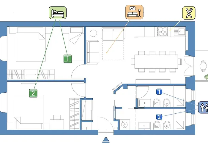 Apartmán Stayeasy M3 Portaromana Bella - 2 Bedrooms 2 Baths