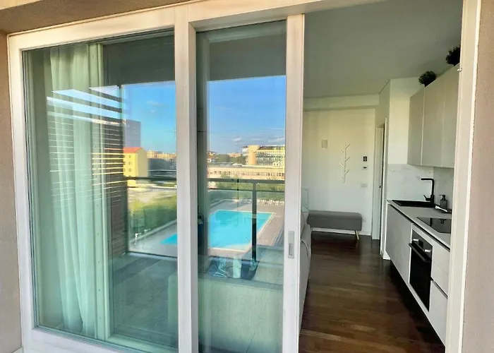 アパート Giax Tower Premium Modern Milanese Flat With Gym Pool View & Box