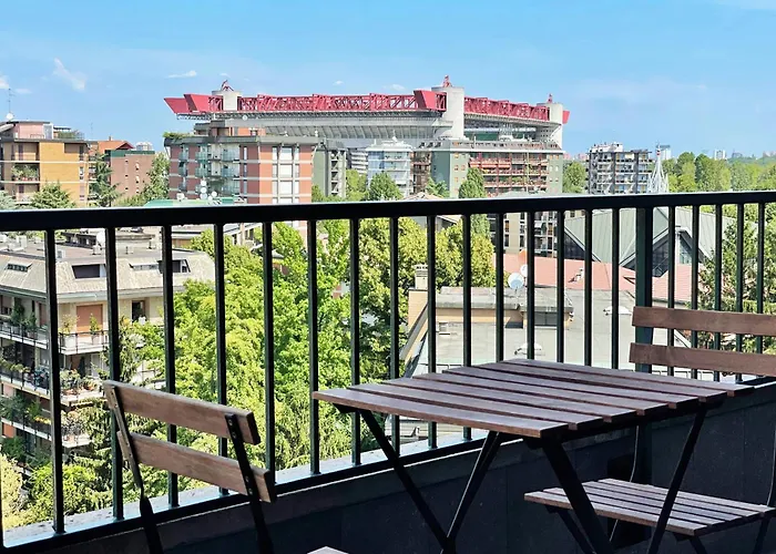 Bwr - Elegant Loft With Terrace, San Siro * Milánó