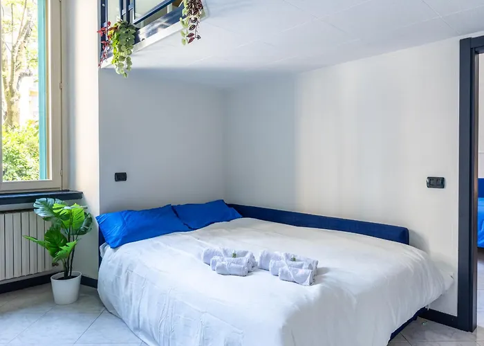 Blue Loft In The Heart Of Milan, Next To Metro Station Milánó