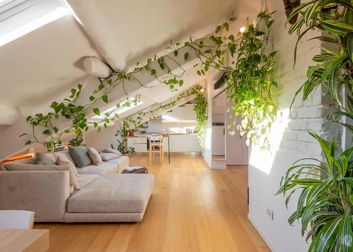 Bright Penthouse Attic In The Heart Of