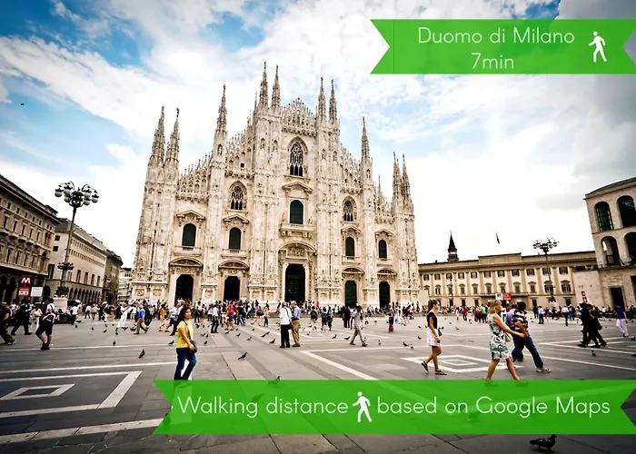 San Babila Duomo View With Shared Rooftop Terrace *