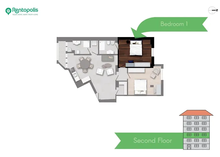 Spacious 2bdr With Balcony Arco-sempione Area, By Rentopolis * Mailand