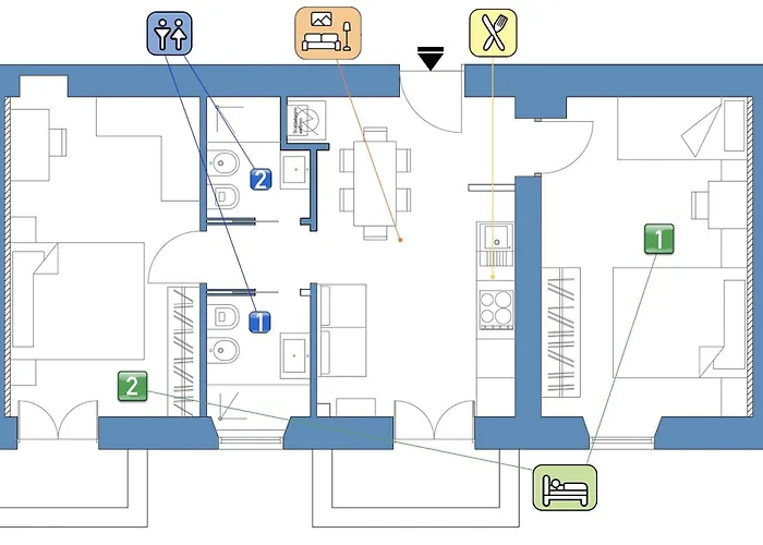 Appartement Stayeasy Sardegna - 2bedrooms 2baths - Center Milaan